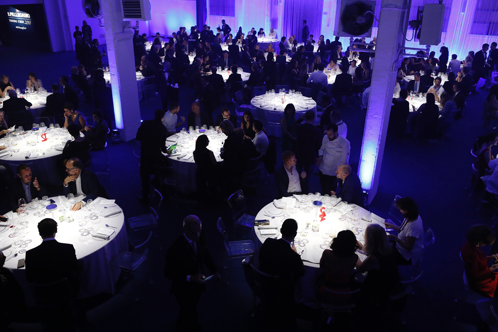 Cena di gala con ospiti organizzata per la San Pellegrino Young Chef del 2018