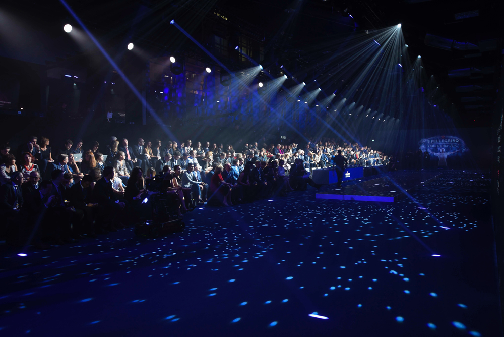 Panoramica del pubblico durante l_evento per la San Pellegrino Young Chef del 2016